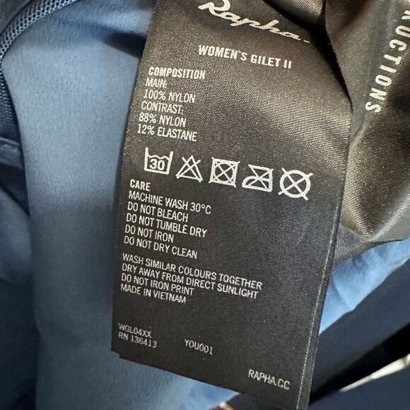 Rapha Women’s Gilet II Cycling Vest Large Lightweight Windproof Packable - Picture 5 of 7